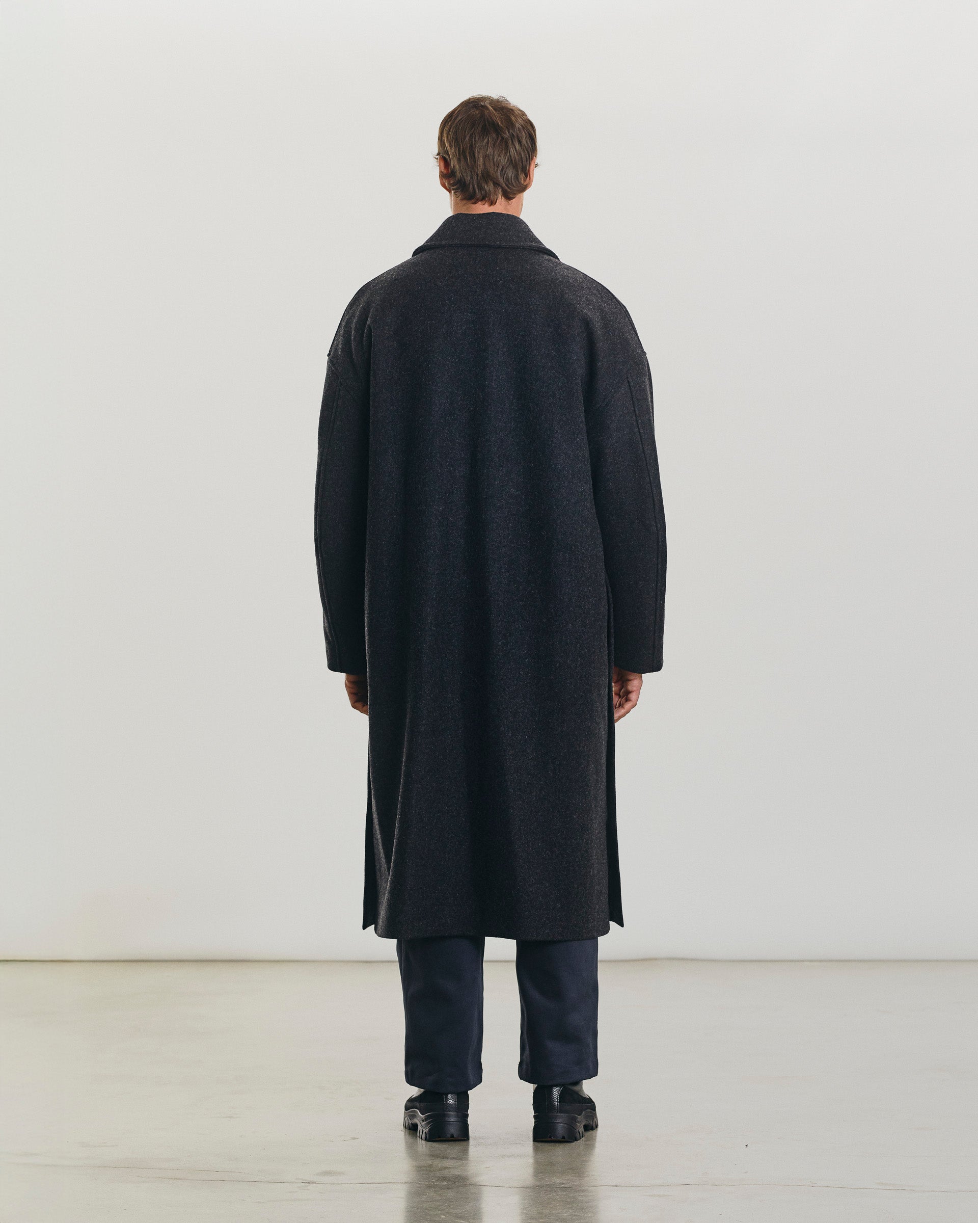 Coat Fenté 125 - Dark Heather Grey - AW25 - COLTESSE