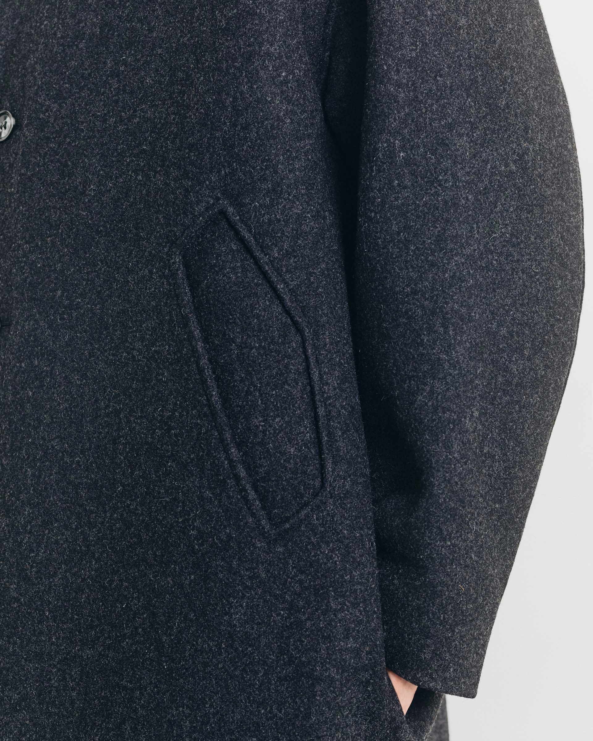 Coat Fenté 125 - Dark Heather Grey - AW25 - COLTESSE