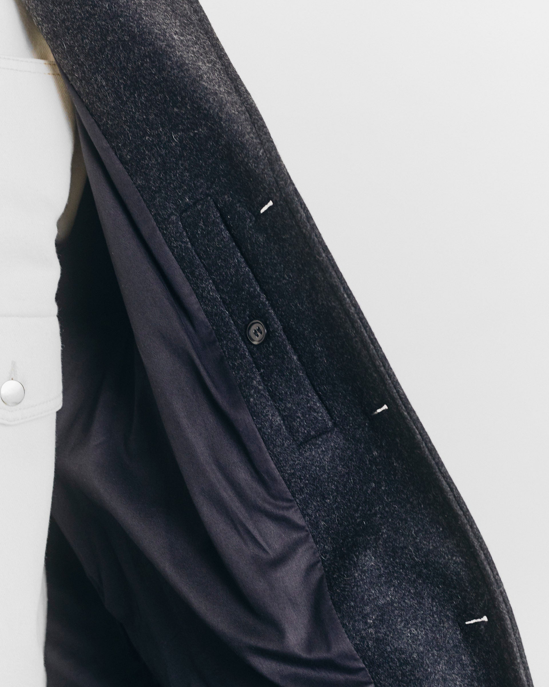Coat Fenté 125 - Dark Heather Grey - AW25 - COLTESSE