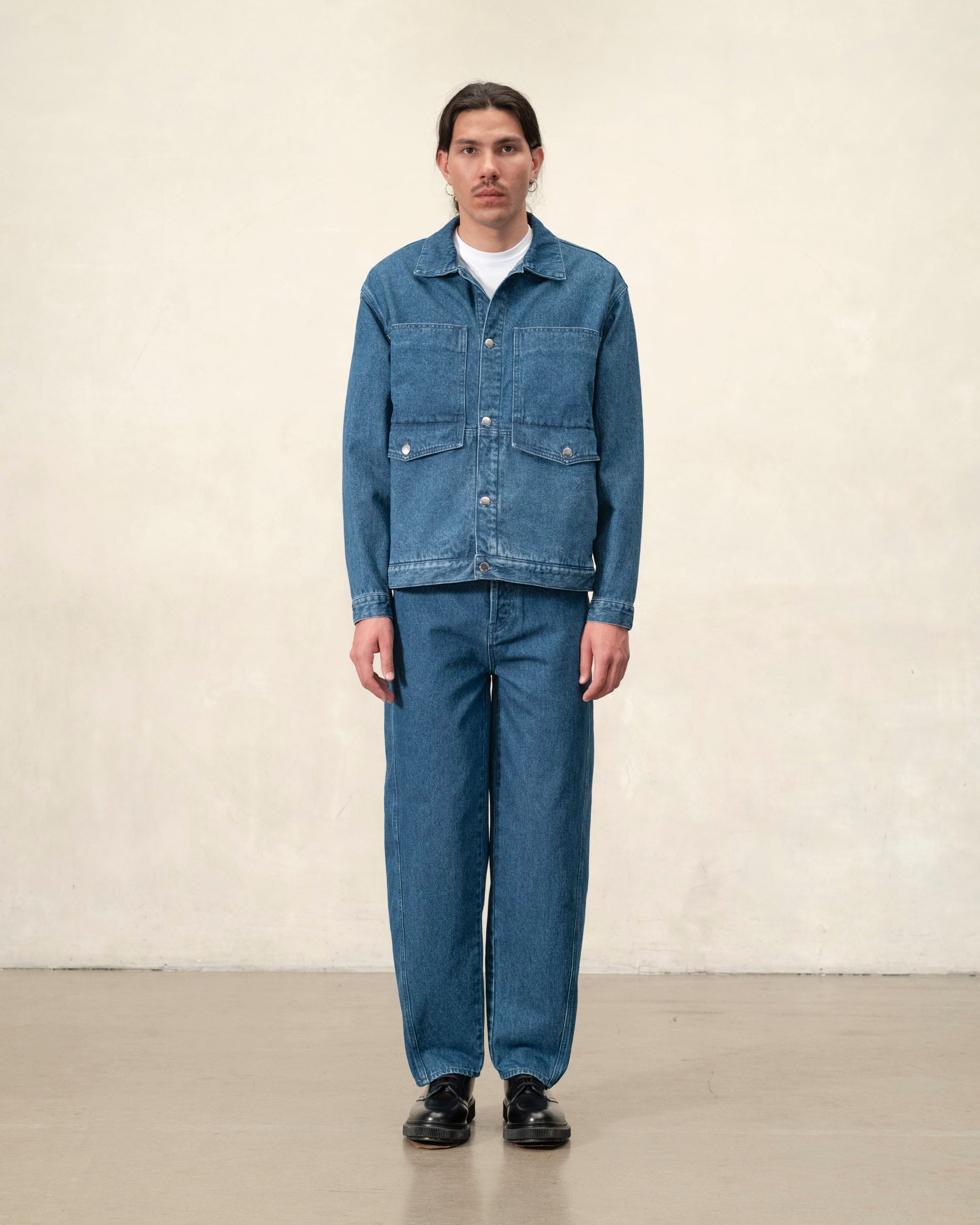 222 Denim Jacket Stone Blue - Main Image