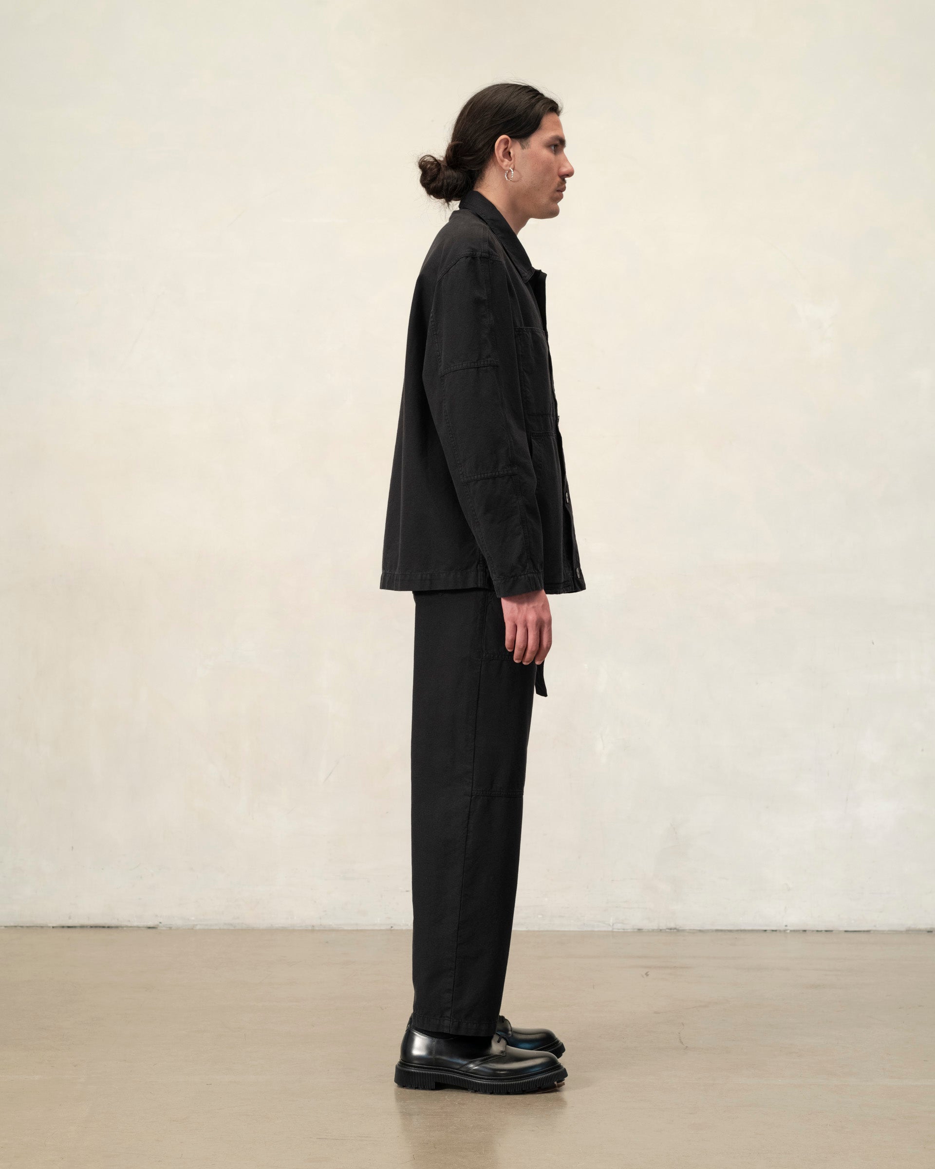 ジャケットその他 DIMITRI BLACK Heavy Cotton French Work Jacket Charcoal Grey 111 Workwear Jacket - Charcoal Black – COLTESSE