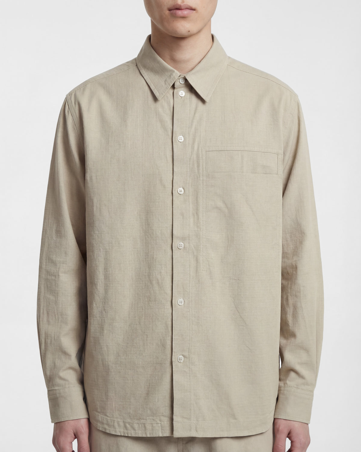 Aurora Overshirt - Washed Beige Ripstop - COLTESSE - SHIRT