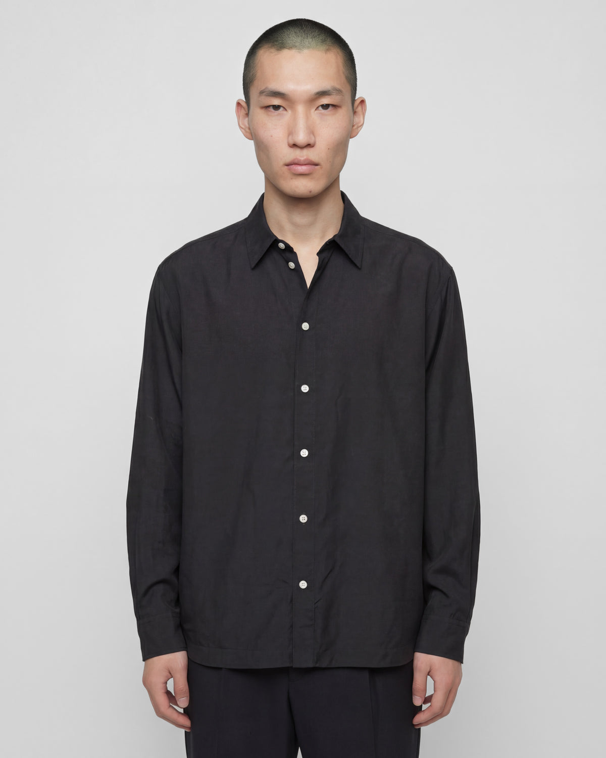 Everyday Silk Shirt - Black - COLTESSE - SHIRT