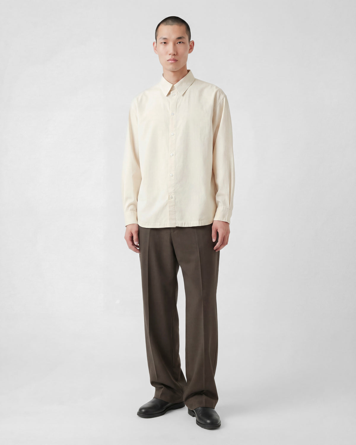 Everyday Silk Shirt - Porcelain - COLTESSE - SHIRT