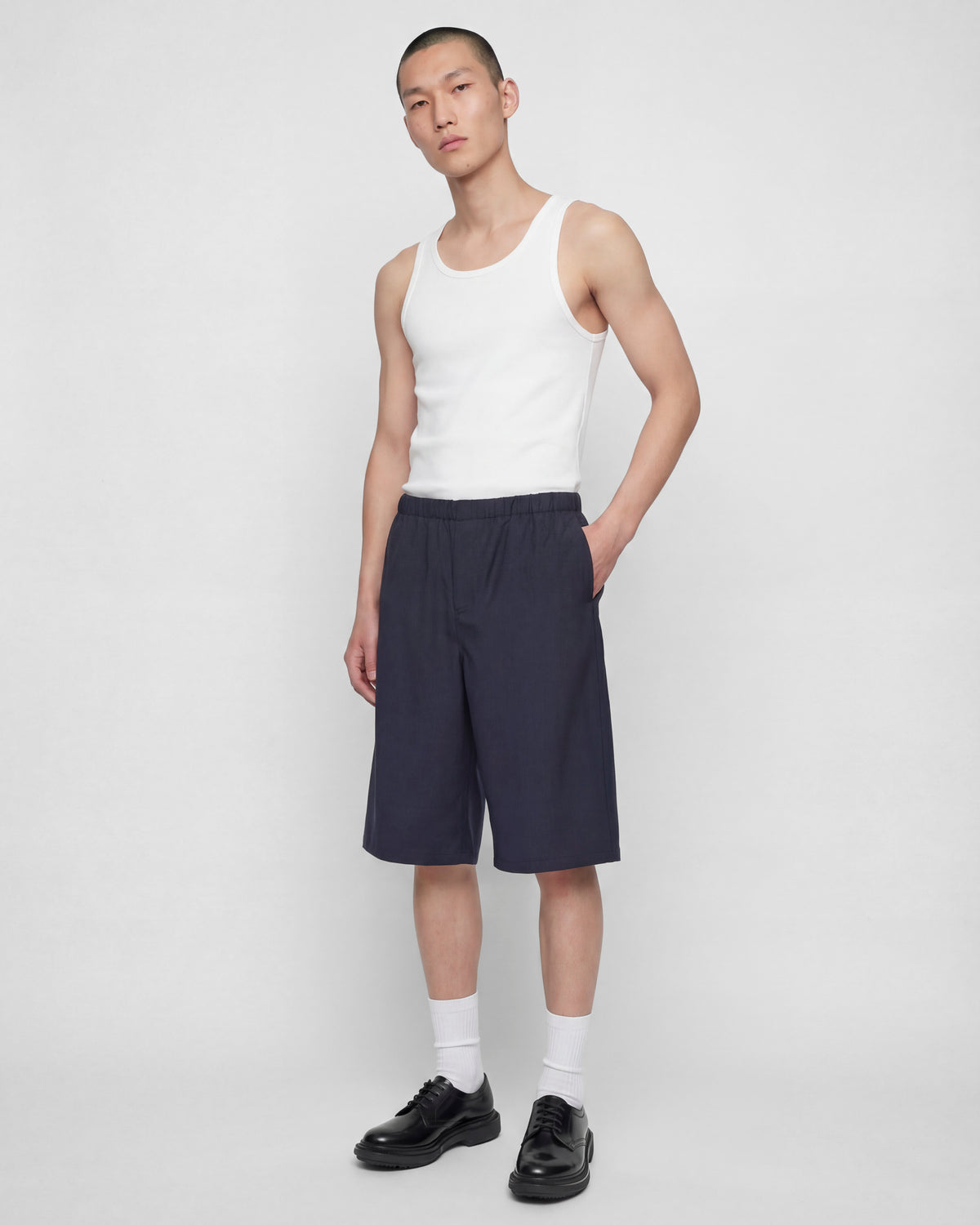 Short grande taille - navy foncé - COLTESSE - SHORT GRANDE TAILLE